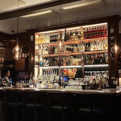 Bar area is beautiful
