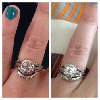P X Jewelers - The photo on the left is before Tom worked on it, and the right is after. So much better! - Jewelry Near Me - Orange, California