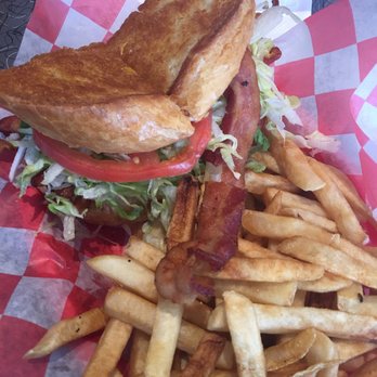 DeLuca's Diner - BLT with fries. They put the bread  on the flat grill for extra crunch. - Diners Near Me - Pittsburgh, Pennsylvania