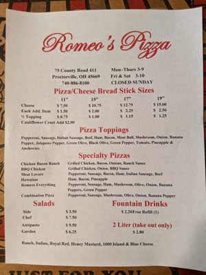 ROMEO’S PIZZA - Updated March 2026 - 13 Reviews - 75 County Rd 411 ...