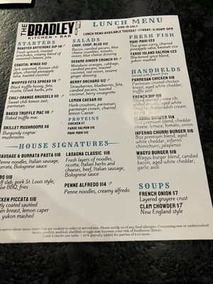 Menu photo 7 The Bradley Kitchen Bar Fort Lauderdale, FL Menu photo 7 The Bradley Kitchen Bar Fort Lauderdale, FL