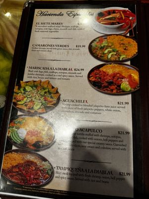 Menu photo 3 La Hacienda Mexican Restaurant Durango, CO