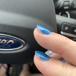 Clements Nails Spa - Many of the nails, we're not completely covered by the dip polish