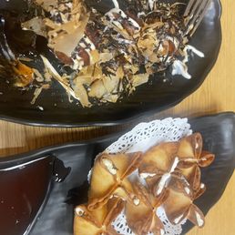 Takoyaki & stuffed plentiful crab rangoons Takoyaki & stuffed plentiful crab rangoons