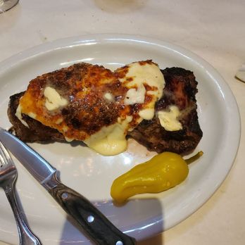 La Cabana Argentinan Steakhouse - 30oz Bife with provoleta on top.   Totally Carnivore. - Argentine Near Me - Jackson Heights, New York