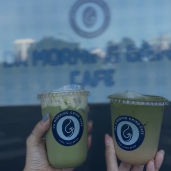 Da Morning Grind Cafe - The banana matcha and hapa latte - Coffee & Tea Near Me - Honolulu, Hawaii Da Morning Grind Cafe - The banana matcha and hapa latte - Coffee & Tea Near Me - Honolulu, Hawaii