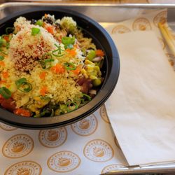 Ahi Poke Bar - Ahimsa and spicy tuna bowl