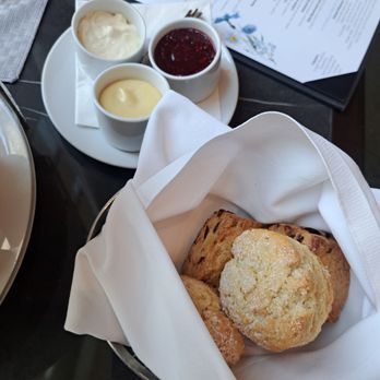 The Peninsula Chicago - Jams, curds, and cream cheese with scones. - Hotels Near Me - Chicago, Illinois The Peninsula Chicago - Jams, curds, and cream cheese with scones. - Hotels Near Me - Chicago, Illinois