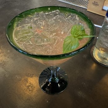 Blue Corn Tequila & Tacos - Watermelon Basil Margarita - Bars Near Me - Baton Rouge, Louisiana