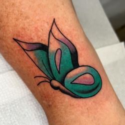 Bed of Roses Tattoo - Butterfly tattoo