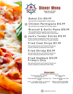 Menu photo 2 Jack's Reef Cafe Memphis, NY Menu photo 2 Jack's Reef Cafe Memphis, NY