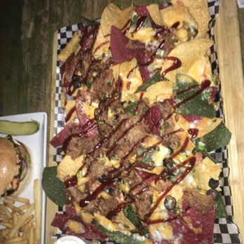 Score on Davie - FULL order of Pulled Pork Nachos! YUM :) - Sports Bars Near Me - Vancouver, British Columbia Score on Davie - FULL order of Pulled Pork Nachos! YUM :) - Sports Bars Near Me - Vancouver, British Columbia