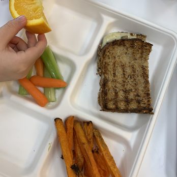 Playroom Cafe Two - Kids grilled cheese combo: only half a sandwich with half piece of cheese. Nice to have a balanced meal. - Venues & Event Spaces Near Me - Naperville, Illinois