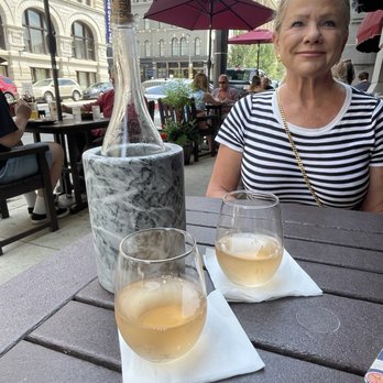 Swingin' Door Exchange - Outdoor Seating w a Bottle of Rose - New American Near Me - Milwaukee, Wisconsin Swingin' Door Exchange - Outdoor Seating w a Bottle of Rose - New American Near Me - Milwaukee, Wisconsin
