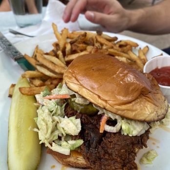 Handlebar - Nashville Hot Fried " Chicken" Sandwich - Vegetarian Near Me - Chicago, Illinois Handlebar - Nashville Hot Fried " Chicken" Sandwich - Vegetarian Near Me - Chicago, Illinois