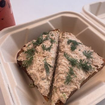 Whata Peach - Homemade Tuna Toast. - Juice Bars & Smoothies Near Me - Studio City, California Whata Peach - Homemade Tuna Toast. - Juice Bars & Smoothies Near Me - Studio City, California