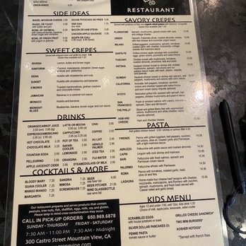 Crepevine Restaurants - Menu - New American Near Me - Mountain View, California Crepevine Restaurants - Menu - New American Near Me - Mountain View, California