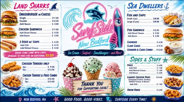 Menu photo 2 Surfside Creamery New Bedford, MA Menu photo 2 Surfside Creamery New Bedford, MA