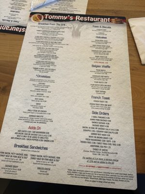 Menu photo 2 Tommy's Restaurant Hampton, VA
