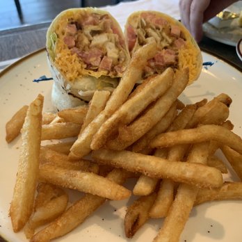 George's Family Restaurant - Chicken Tender Wrap with perfect crunch fries - American Near Me - Lowell, Indiana