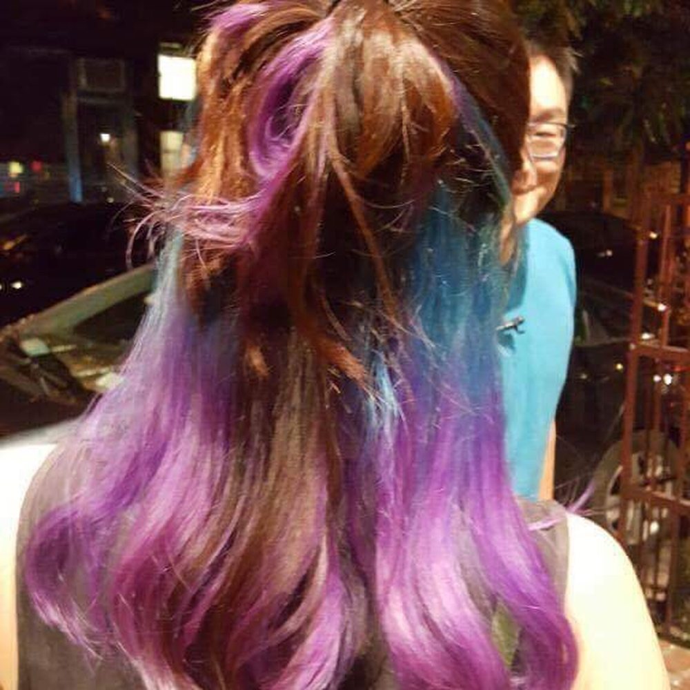 Steve Kong - Received many compliments with hair up. Cannot show during work: some purple shows through when hair down, professional+fun! - Hair Stylists Near Me - New York, New York Steve Kong - Received many compliments with hair up. Cannot show during work: some purple shows through when hair down, professional+fun! - Hair Stylists Near Me - New York, New York