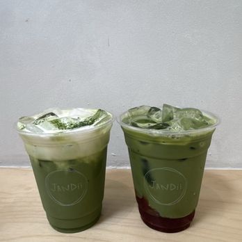 Jandii - Matcha Einspanner Latte & Rasberry Matcha Latte - Coffee & Tea Near Me - San Francisco, California Jandii - Matcha Einspanner Latte & Rasberry Matcha Latte - Coffee & Tea Near Me - San Francisco, California