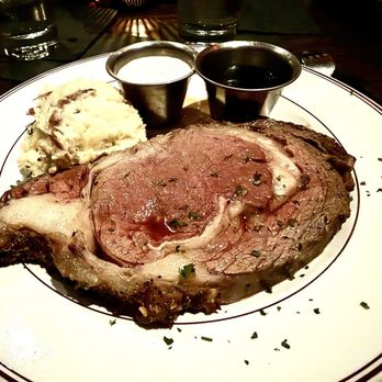 Char Restaurant - 12 oz prime rib medium rare - Steakhouses Near Me - Huntsville, Alabama