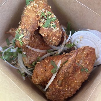 PhoWheels at The Water Park - Honey Garlic Butter Whole Wings - Vietnamese Near Me - Arlington, Virginia