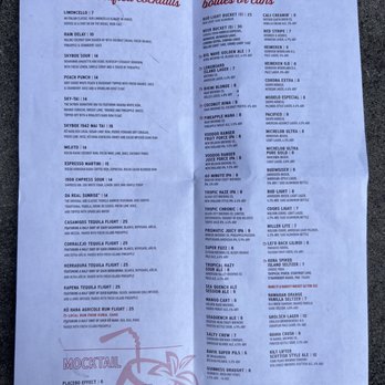 Skybox Taphouse - 3/13/23 Menu - Pizza Near Me - Honolulu, Hawaii