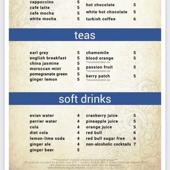 Mina Lounge - Menu - Hookah Bars Near Me - San Diego, California Mina Lounge - Menu - Hookah Bars Near Me - San Diego, California