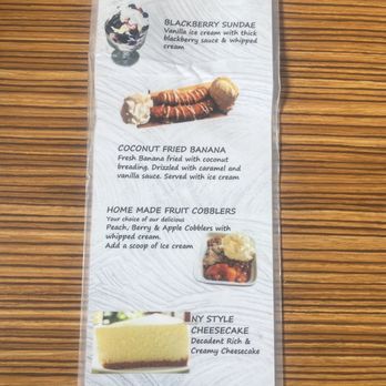 Shrimp House - Dessert menu December 2023 - Seafood Near Me - Arcadia, California