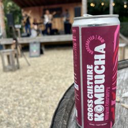 Nod Hill Brewery - Local kombucha at the beer garden outdoor stage