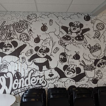 Wonders Ice Cream - a mural of cartoon characters - Ice Cream & Frozen Yogurt Near Me - Appleton, Wisconsin