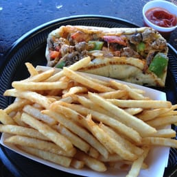 Prime Rib Pita. Very tasty, and they make some of the best fries I've ever had!