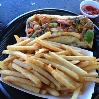 Pita Palace - Prime Rib Pita. Very tasty, and they make some of the best fries I've ever had! - Mediterranean Near Me - Williston, North Dakota