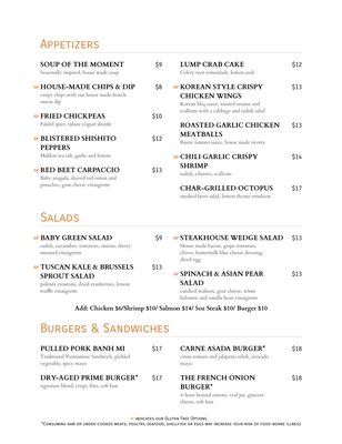 Menu photo 3 Brick Walk Tavern Fairfield, CT