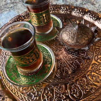 Aliz Seafood House - Traditional cardamom Tea at the end - Seafood Near Me - Dearborn, Michigan Aliz Seafood House - Traditional cardamom Tea at the end - Seafood Near Me - Dearborn, Michigan