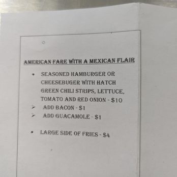 Groovy Gringa - a menu for a mexican restaurant - Food Trucks Near Me