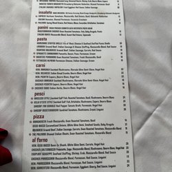 Palermo Ristorante - Lunch menu
