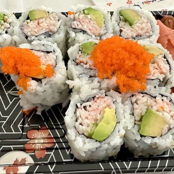 Sushi House - Delicious California Hand Roll. Sorry, my granddaughter ate some. ; ) - Sushi Bars Near Me - Rockville, Maryland Sushi House - Delicious California Hand Roll. Sorry, my granddaughter ate some. ; ) - Sushi Bars Near Me - Rockville, Maryland
