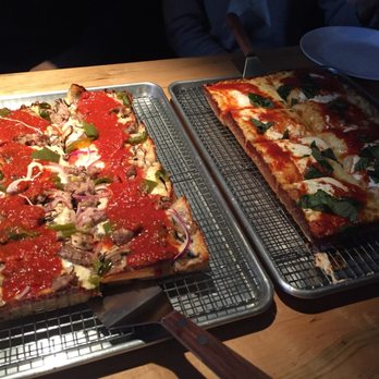 Union Squared - Evanston - sausage and margherita pizza - Pizza Near Me - Evanston, Illinois Union Squared - Evanston - sausage and margherita pizza - Pizza Near Me - Evanston, Illinois