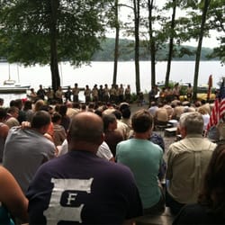 Camp Workcoeman - Honor Court by the lake