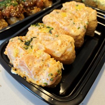 Rice Theory - Salmon Inari - Japanese Near Me - Sacramento, California Rice Theory - Salmon Inari - Japanese Near Me - Sacramento, California
