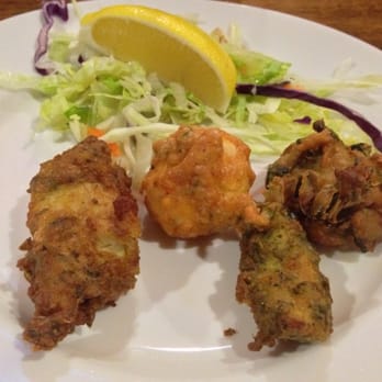 The Dhabba - Selection of pakora - chicken, mushroom, vegetable & fish - Indian Near Me - Glasgow, GLG The Dhabba - Selection of pakora - chicken, mushroom, vegetable & fish - Indian Near Me - Glasgow, GLG