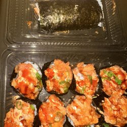 Minami Sushi - Spicy ahi nigiri & salmon roll