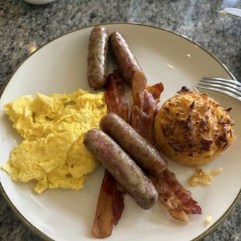 Grand Floridian Cafe - Breakfast plate with extra protein - Cafes Near Me - Lake Buena Vista, Florida