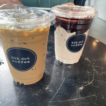 Blk Dot Coffee - Vietnamese coffee and iced mocha with chocolate drizzle. - Breakfast & Brunch Near Me - Cypress, California Blk Dot Coffee - Vietnamese coffee and iced mocha with chocolate drizzle. - Breakfast & Brunch Near Me - Cypress, California