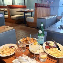 Patio seating Steak and frites Calamari Patio seating Steak and frites Calamari