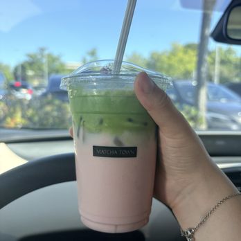 Matcha Town - Guava Matcha - Desserts Near Me - San Jose, California Matcha Town - Guava Matcha - Desserts Near Me - San Jose, California