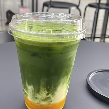 FNF Coffee & Kicks - Mango Matcha - rich, yummy and good quality matcha! - Coffee & Tea Near Me - Culver City, California FNF Coffee & Kicks - Mango Matcha - rich, yummy and good quality matcha! - Coffee & Tea Near Me - Culver City, California